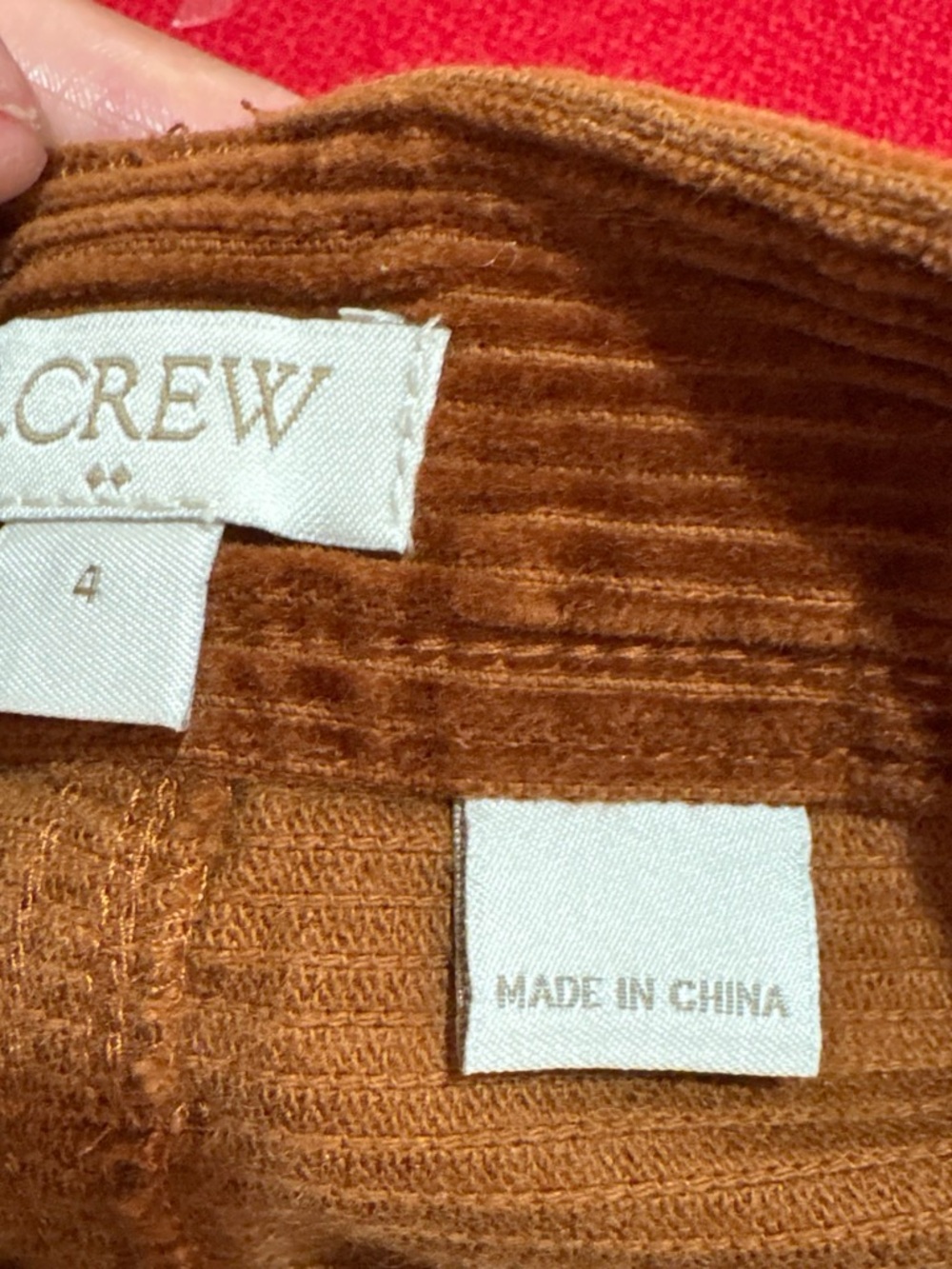 J Crew Corduroy Mini Skirt Sz 4 Brawn - Picture 4 of 8